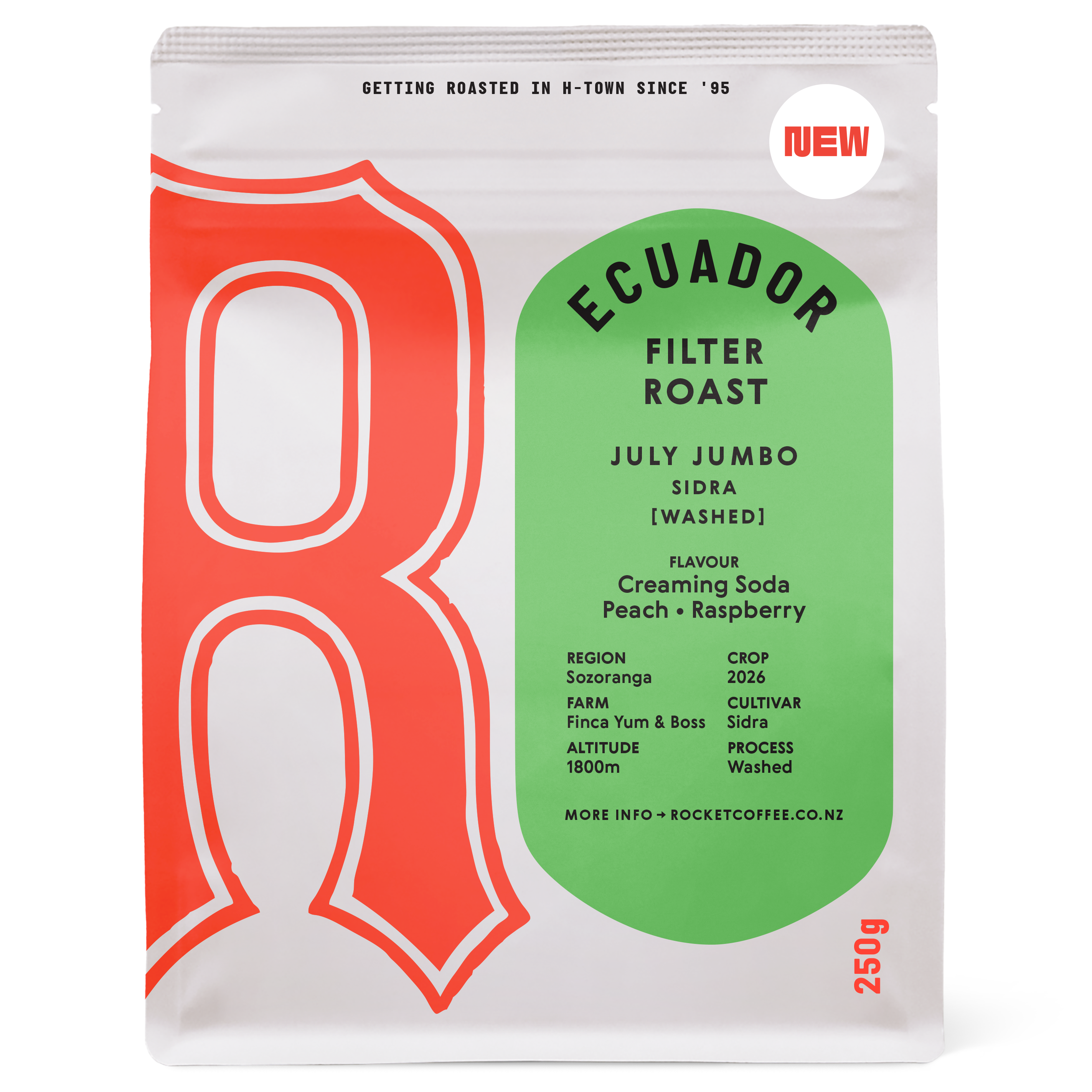 July Jumbo - Sidra [washed double fermented] filter roast