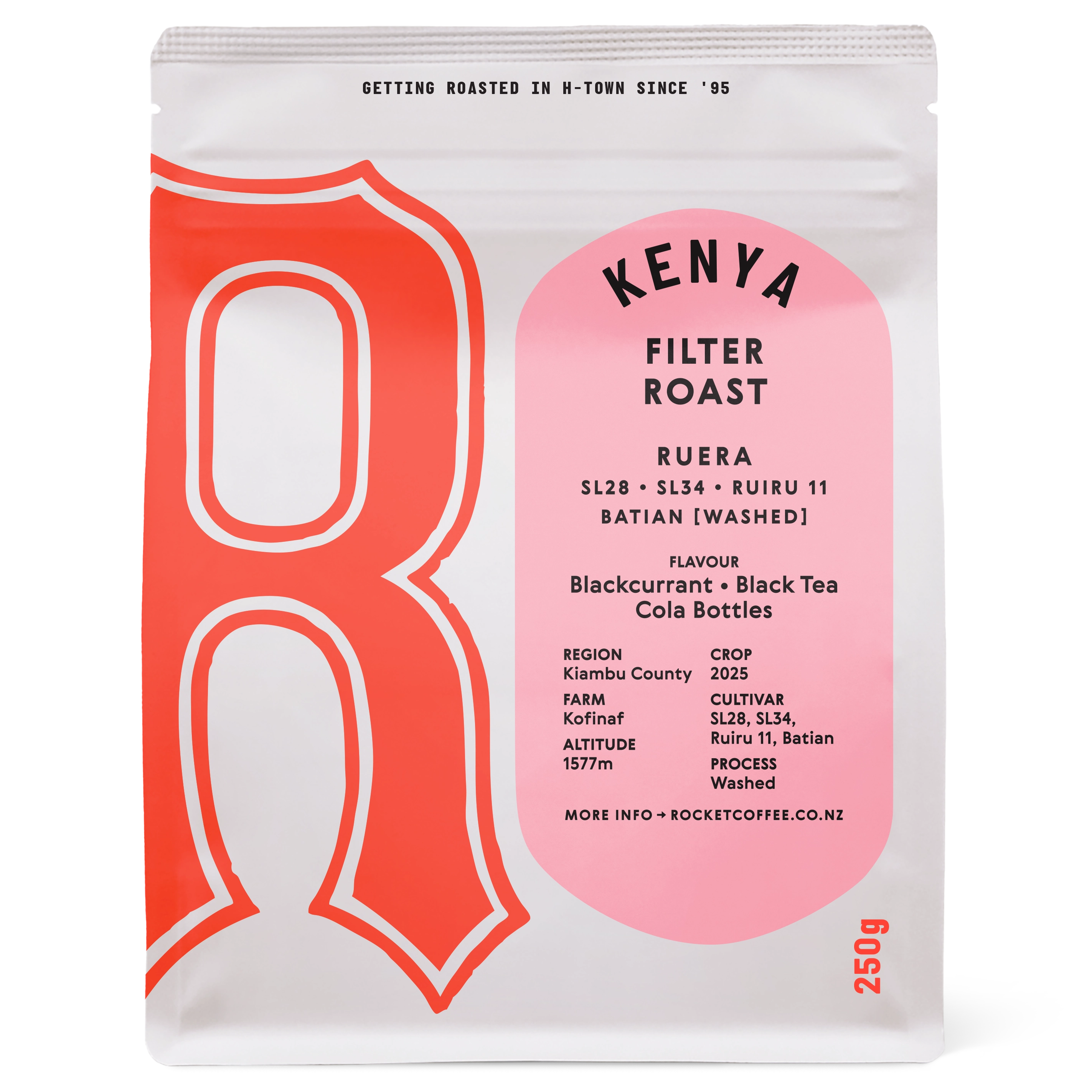 Ruera - SL28 - SL34 - Ruiru 11 - Batian  [washed] filter roast
